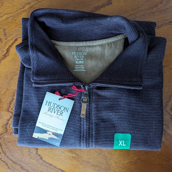 Men's Quarter Zip Pullover Sweater - Picture 2 of 9